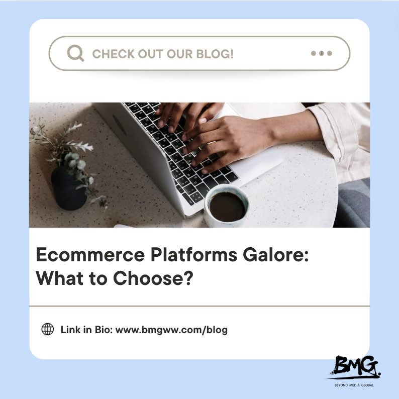 Check out our blog for fresh content every week! We cover a variety of topics and can't wait for you to dive in and explore. The focus of this topic revolves around Ecommerce Platforms Galore: What to Choose?https://www.bmgww.com/blog/ecommerce-pla